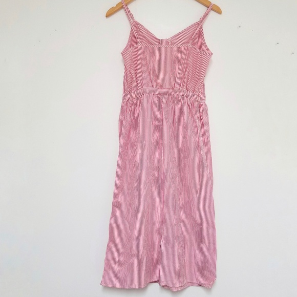 Love notes red candy stripe tie knot sundress - Picture 2 of 6